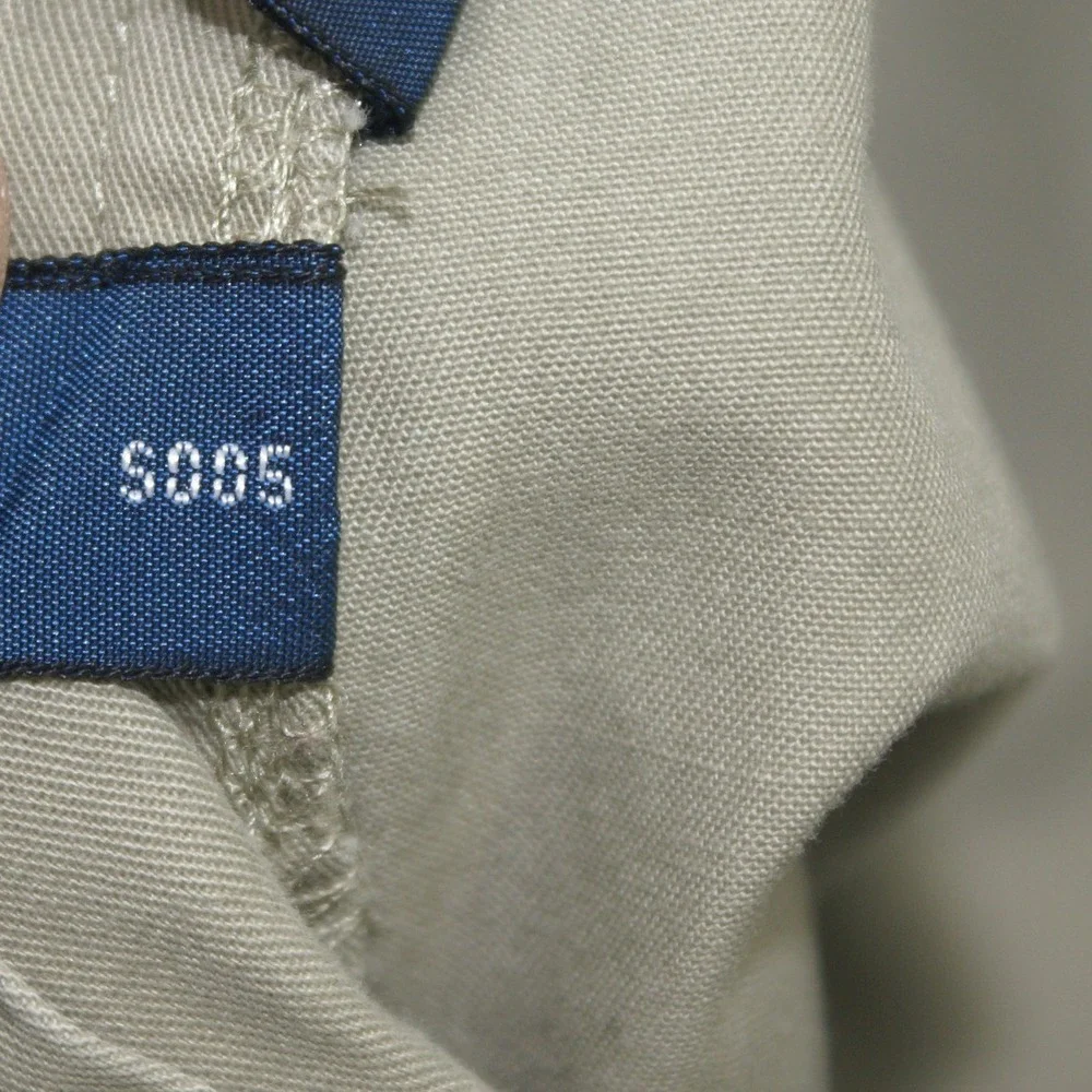 Vintage Polo Ralph Lauren Hammond Pant 38x32 Khaki Pleated Chino Made Singapore